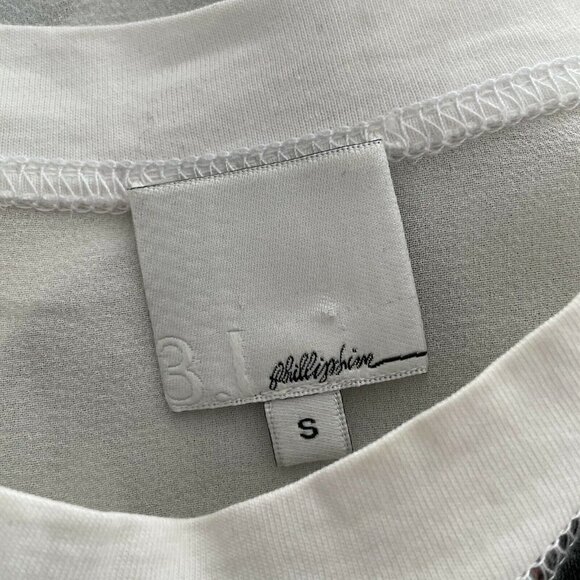 3.1 Phillip Lim Women's Sz S New York City NYC White Silk Oversized Graphic Tee - Picture 6 of 6